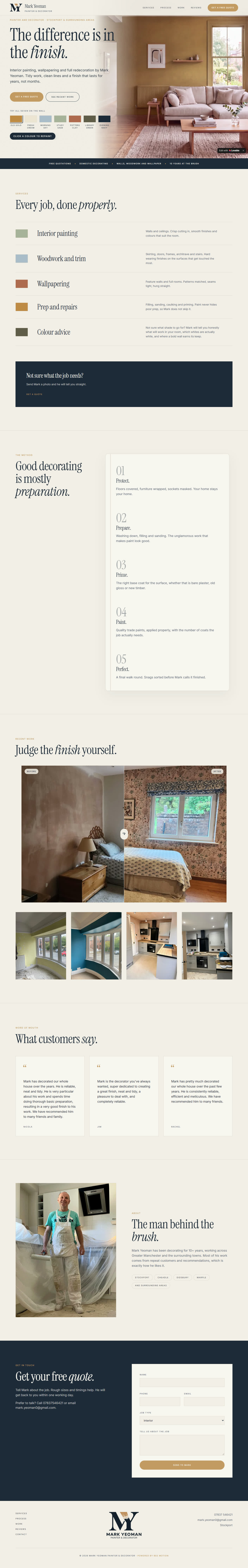 Mark Yeoman website